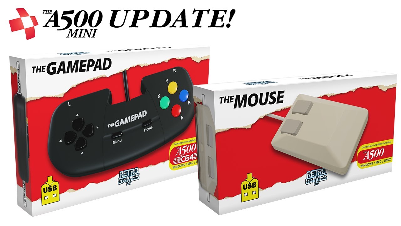A500 Mini Update Part 3 - The Mouse & The Game Pad - YouTube