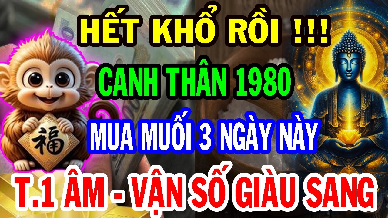 Thầy Phong Thủy Tiết Lộ: Canh Thân 1980 Mua Muối Vào 3 Ngày Này, Tiền Vào Như Nước Lũ May Mắn Cả Năm