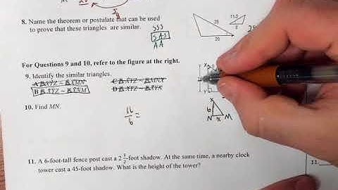 2017U7#10 Find Missing Side of Similar Triangles