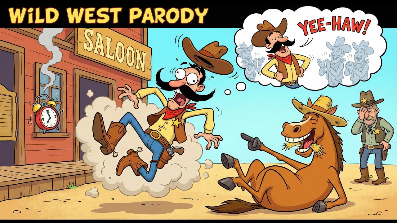 The Clumsy Cowboy | Funny music about the American West