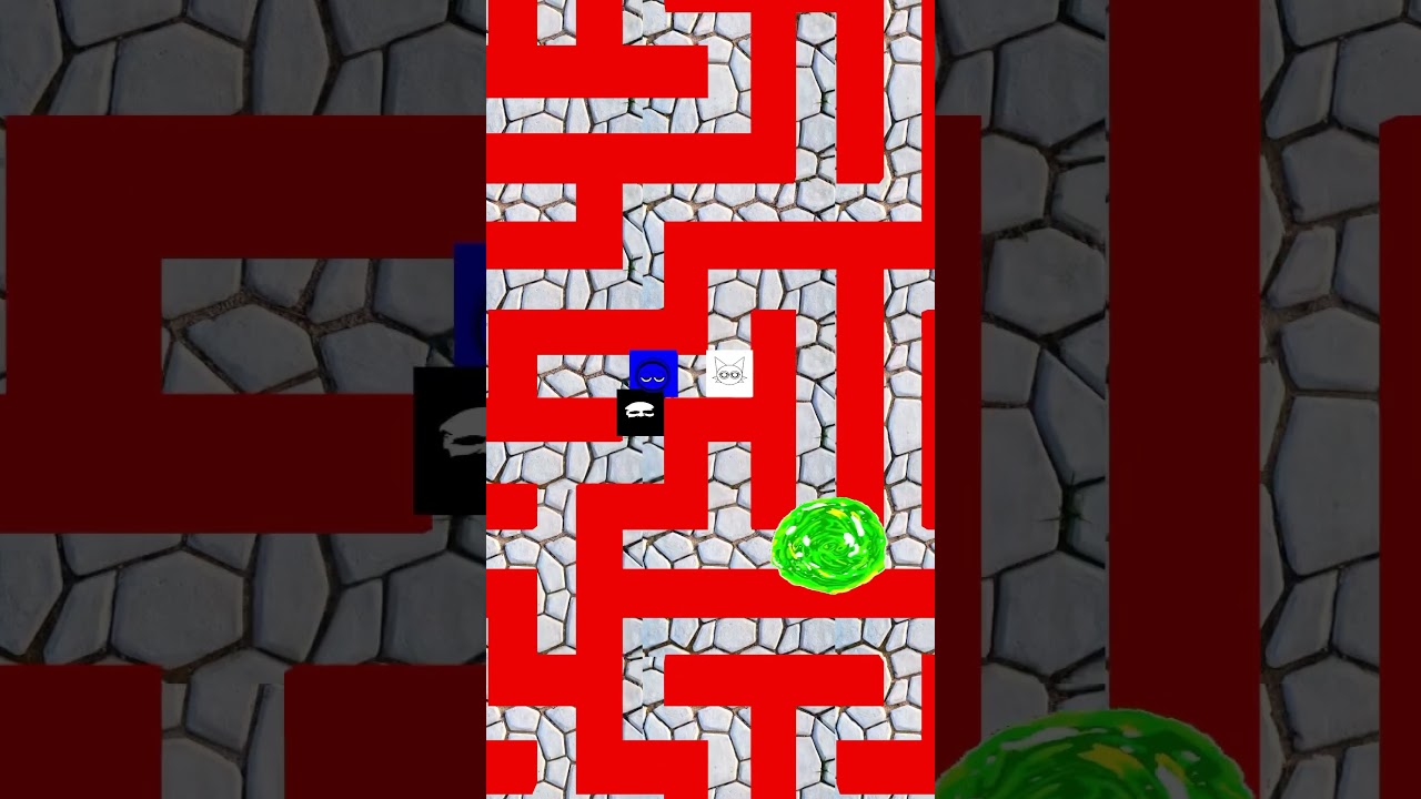 New EPIC MAZE CHALLENGE - HELP RADDY vs Black Phase 2 Incredibox Sprunki