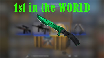 he unboxed the 1st Huntsman EMERALD KNIFE from NEW Operation RIPTIDE Case