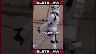 WOMAN IN STORM TROOPER COSTUME GETS HELD AT G*NPOINT!