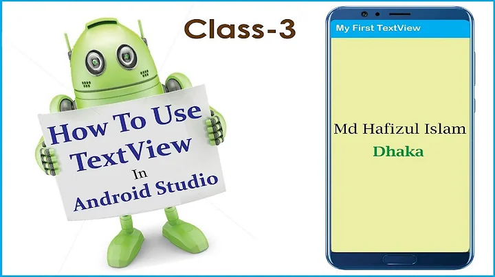 How To Use TextView In Android Studio   Android App Development Bangla Tutorial 2020 (Class-3)