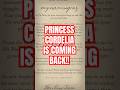 Princess Cordelia IS COMING BACK!