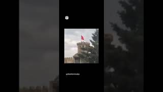 Garabağ şusada Türk bayrağı asıldı