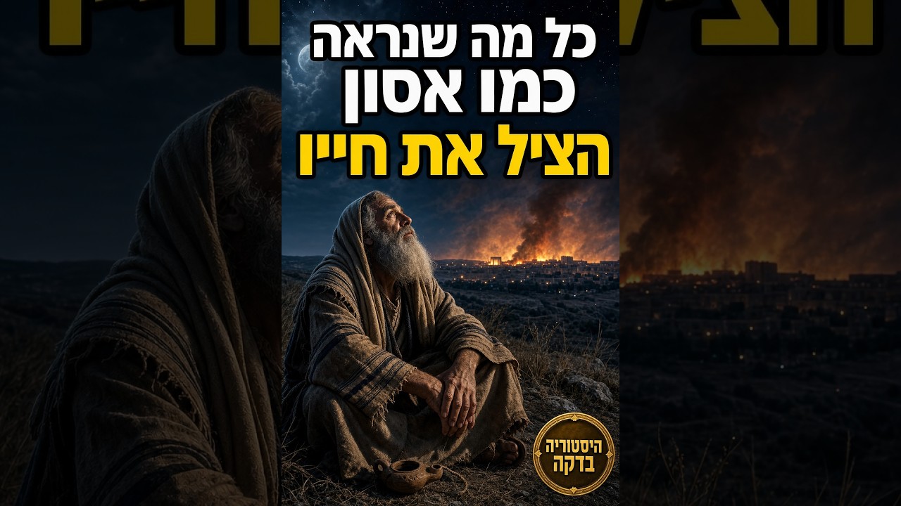 כל מה שנראה כמו אסון — הציל את חייו| רבי עקיבא