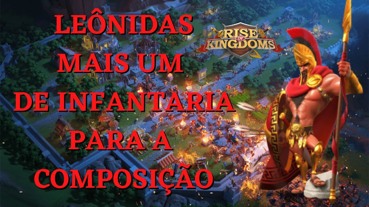 EVOLUINDO O LEÔNIDAS + TESTES - RISE OF KINGDOMS.