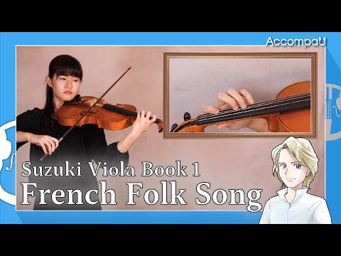 French Folk Song | Folk song | Suzuki Viola Book 1 【Practice Version】