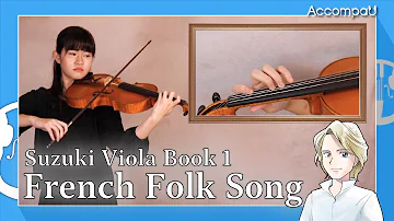 French Folk Song | Folk song | Suzuki Viola Book 1 【Practice Version】