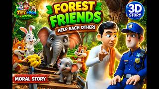 Forest Friends 🐘🦊🐰 | Help Each Other! | 3D Moral Story for Kids | Tiny Toon World Guía