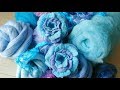 How to create  felted flowers HANDMADE colorful