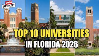 TOP 10 Universities in Florida 2026 | Acceptance Rates Revealed | Best Public & Private Schools