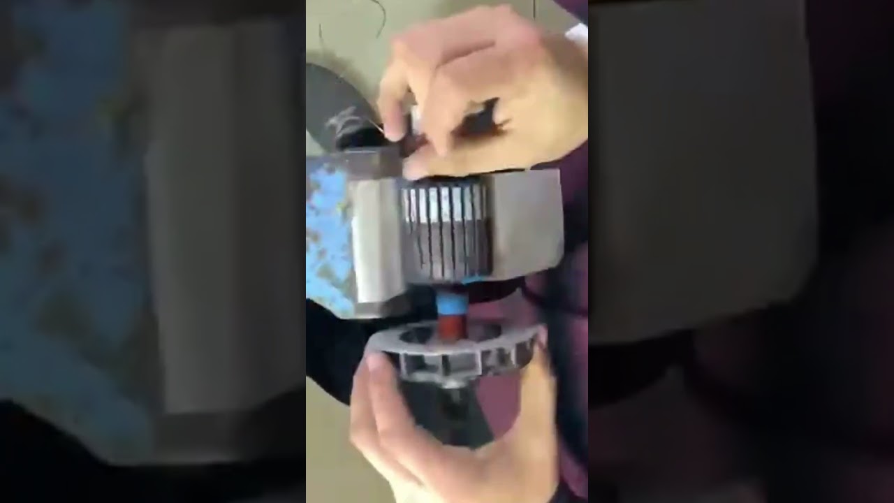 Las vueltas del cobre de una bobina 