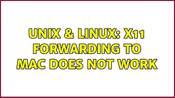 Unix & Linux: X11 forwarding to Mac does not work (2 Solutions!!)