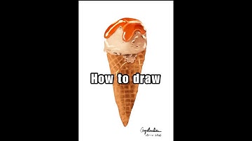 How to draw this YUMMY ICE CREAM in procreate!!!