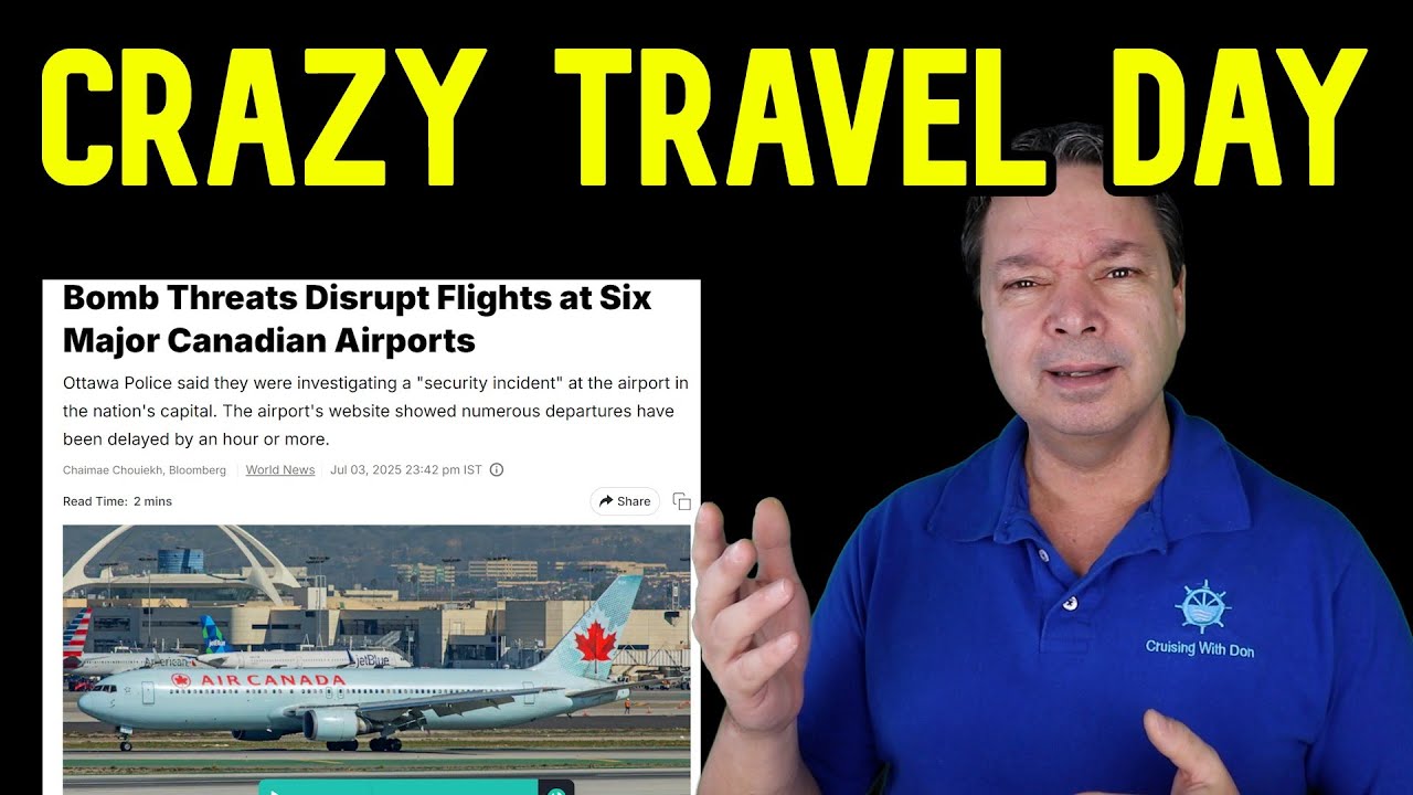 TRAVEL DAY WITH BOMB THREATS AND MISSED FLIGHTS