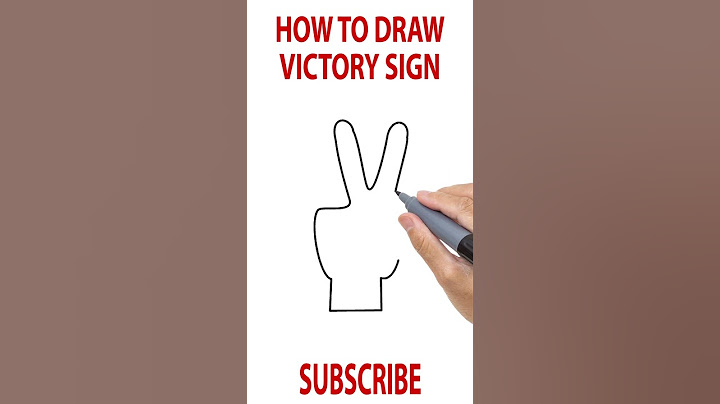 How to Draw Victory Sign #shorts #victory #peacesign