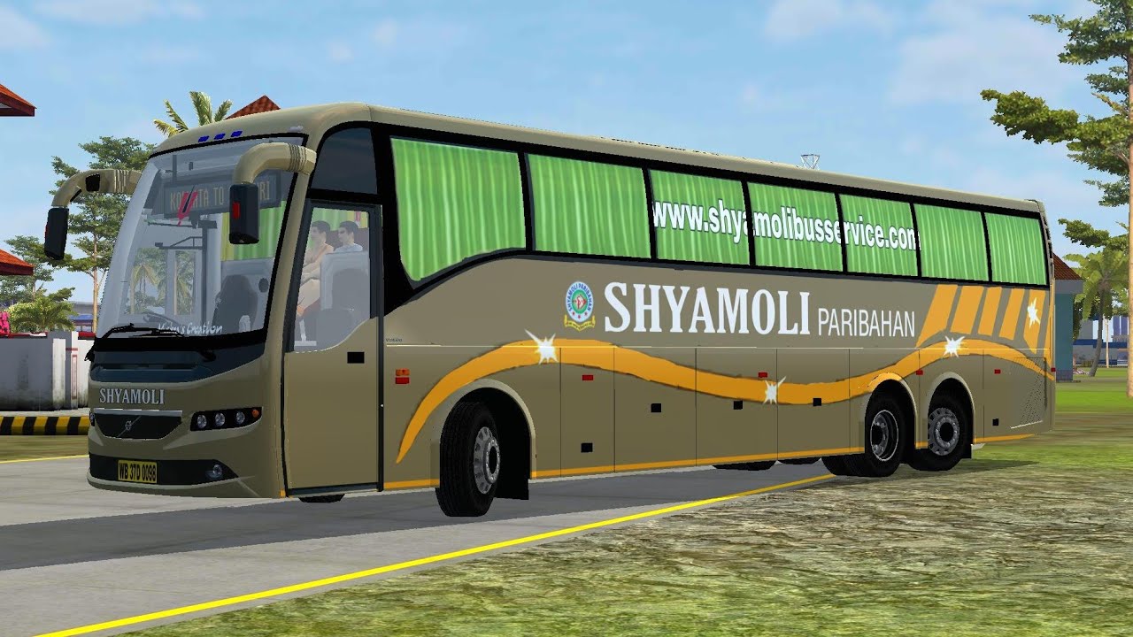 SHYAMOLI PARIVAHAN VOLVO B11R BUS LIVERY FOR BUSSID