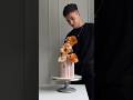 Осенний торт с декором из вафельных цветов #cake #цветы #осень