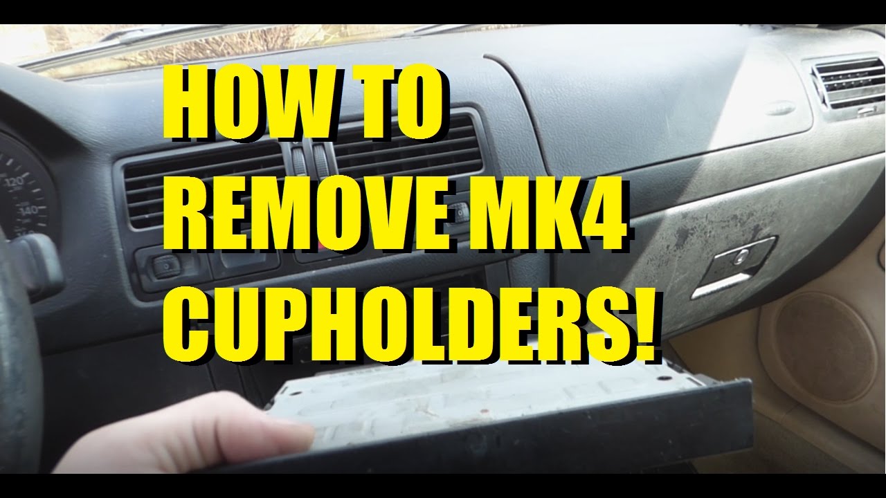 Remove mk4 jetta/golf cupholders YouTube
