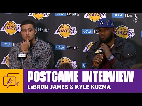 Lakers Postgame: LeBron James & Kyle Kuzma (3/10/20)