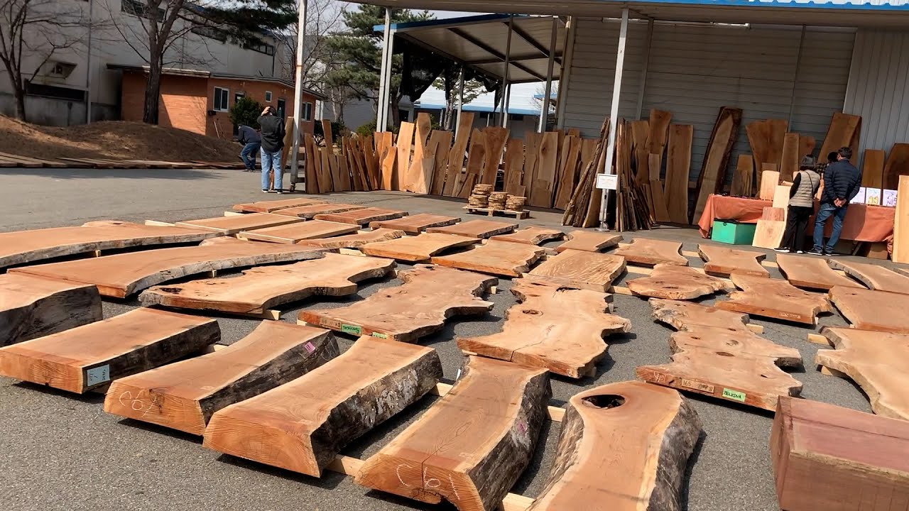 I Have Been To Juksan Wood Slab Market / The Best Wood Slabs In Korea