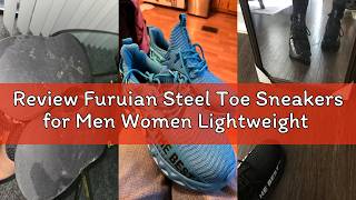 Review Furuian Steel Toe Sneakers for Men Women Lightweight Safety Shoes Comfortable Puncture Proof