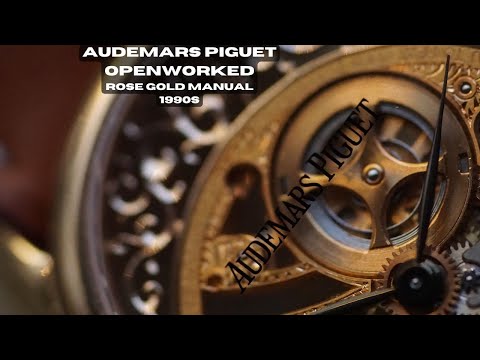 Audemars Piguet Openworked 18k Rose Gold Mechanical 1990s