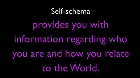 #8 Self-schema