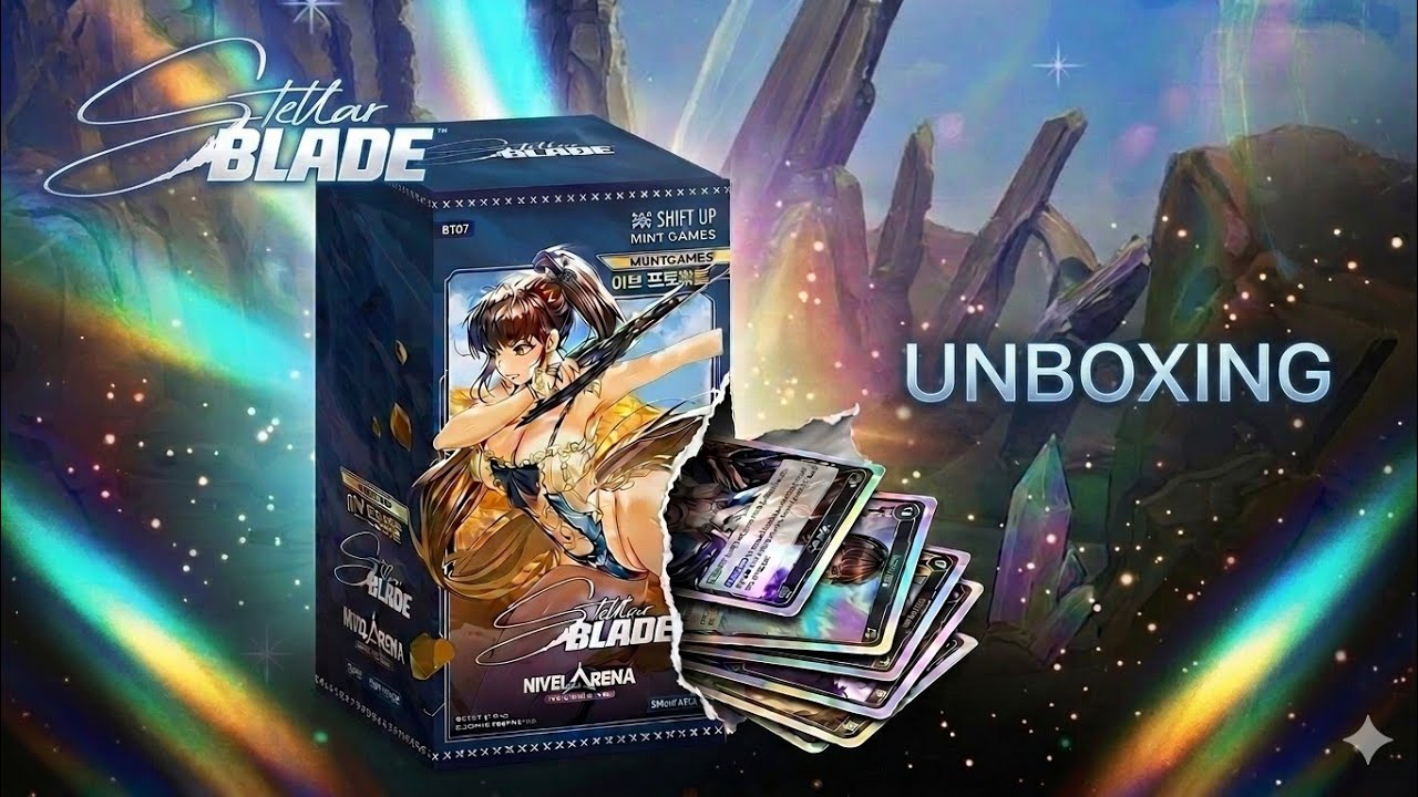 Stellar Blade Nivel Arena Booster Box BT07 Unboxing - YouTube