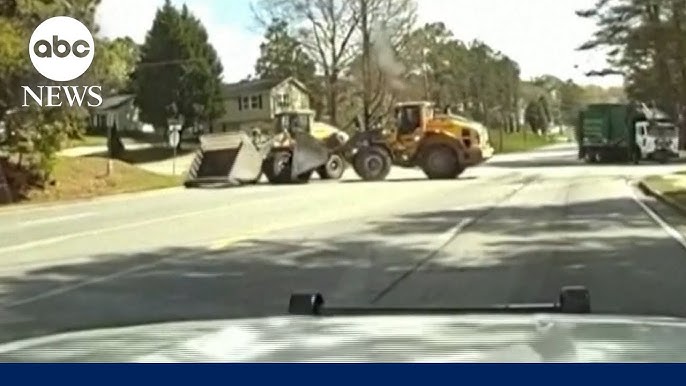 Authorities Say A Disgruntled Ex Employee Led Police On A Slow Speed Chase Of A Stolen Front Loader