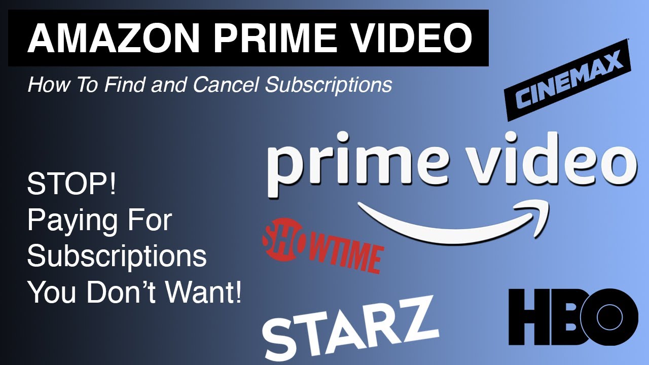How Do I Cancel Starz On Amazon Prime Canada?