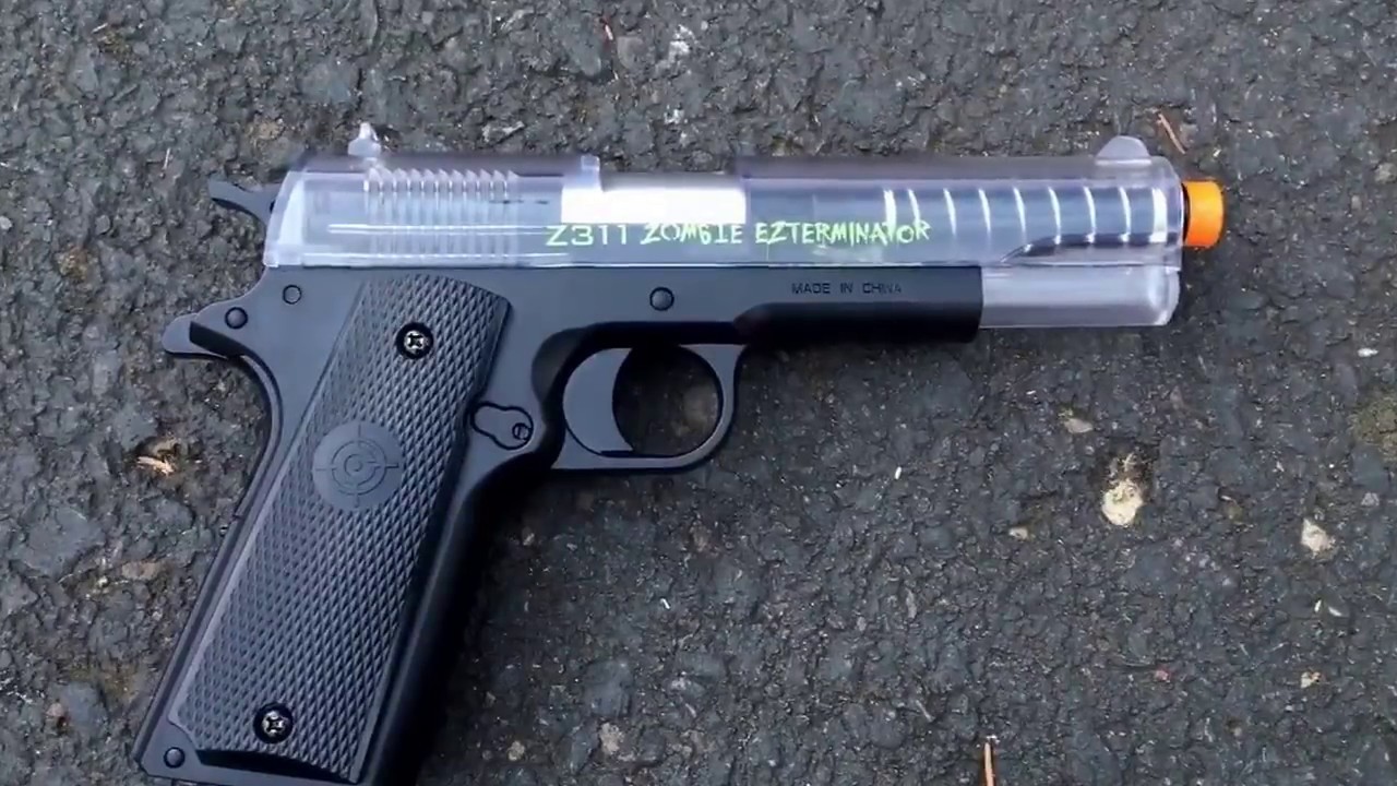 Z311 zombie exterminator airsoft pistol YouTube