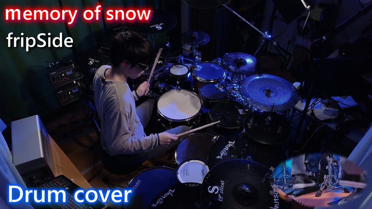 memory of snow【fripSide】 ドラムカバー Niche Drums YouTube