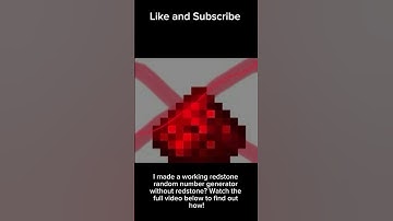 Minecraft redstone random number generator