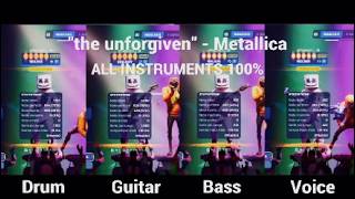 The Unforgiven - Metallica (all instruments Expert 100%) [Fortnite Festival]