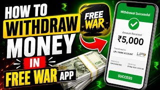 HOW TO WITHDRAW MONEY IN FREE WAR APP | BGMI TOURNAMENT APPLICATION  screenshot 5