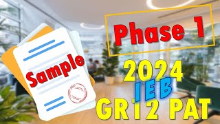 DBE | PAT 2024 | Phase 1 Task 1 SAMPLE