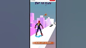 SPIDERMAN SKATER STACKERGAMEPLAY WALKTHROUGH |ANDROID, IOS MOBILE |SUPER HERO |X#SHORTS GAMES #4 🚀