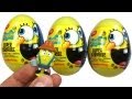 3 SPONGEBOB Super Surprise Eggs Unboxing