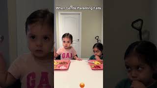 When Gentle Parenting Fails 😂 #gentleparenting #momlife #toddlerlife #parenting #shorts