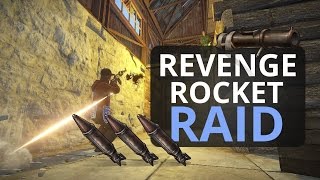 THE REVENGE ROCKET RAID (SO MUCH LOOTS)!!! Rust Dual Survival S1 Ep4