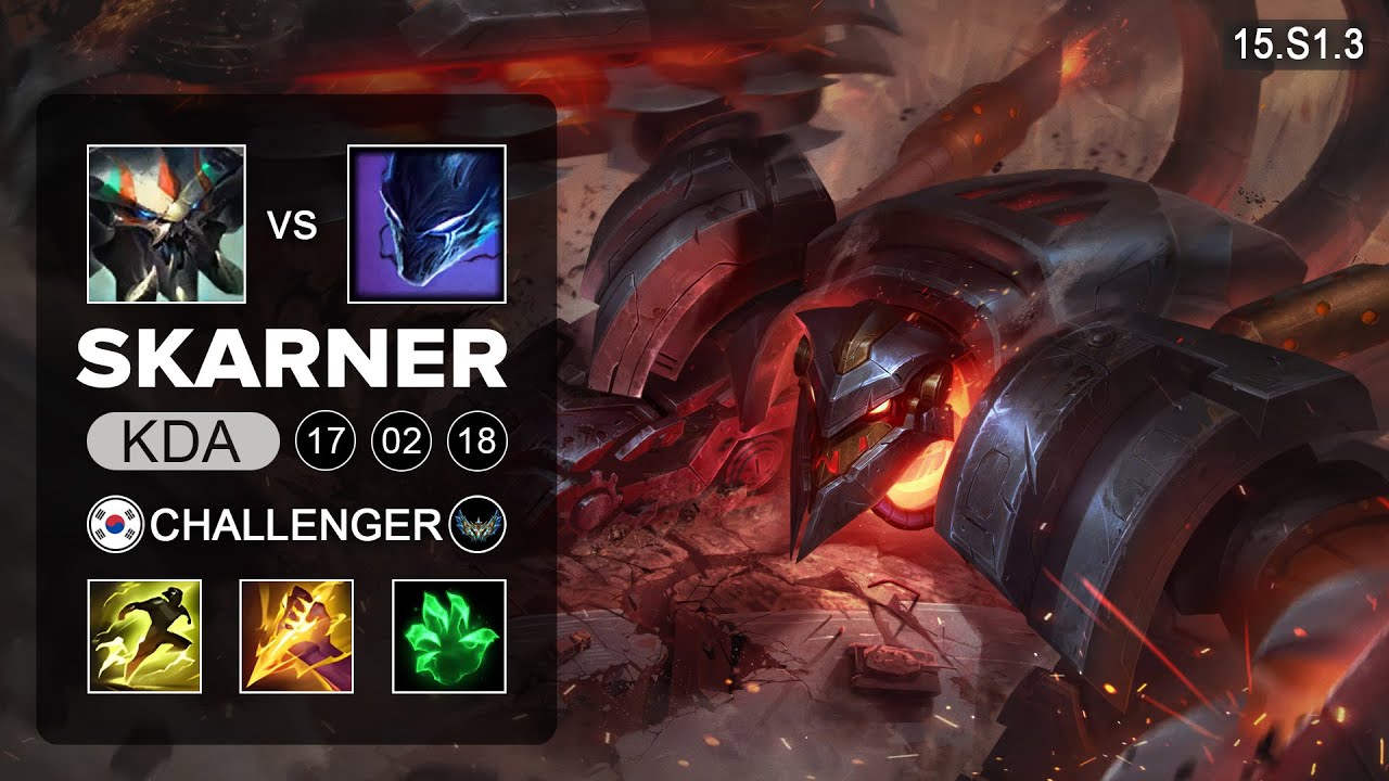 Skarner vs Nocturne Jungle - KR Challenger - Patch 15.S1.3 Season 15