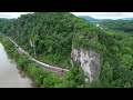 Drone Aerial Tour of New River, near Pembroke Virginia