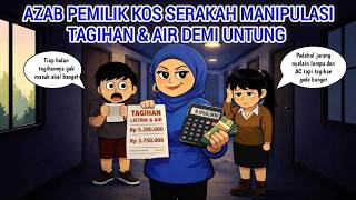 AZAB PEMILIK KOS SERAKAH MANIPULASI TAGIHAN LISTRIK \u0026 AIR DEMI UNTUNG | ANIMASI AZAB