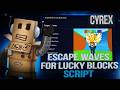 Escape Waves for Lucky Blocks Script 2026 | Auto Steal + Remove tsunami | Roblox Exploit