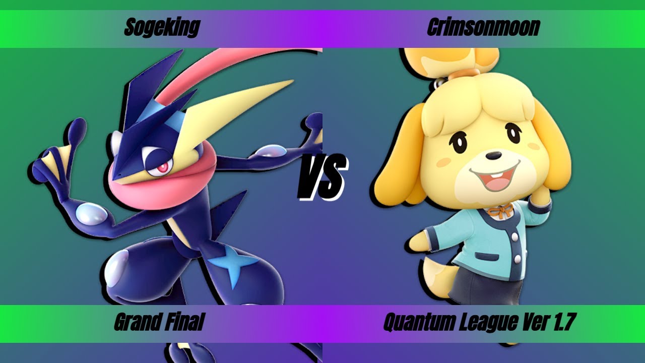 Sogeking (Greninja) vs Crimsonmoon (Isabelle) - Grand Final - Jenzo's Quantum League Ver 1.7