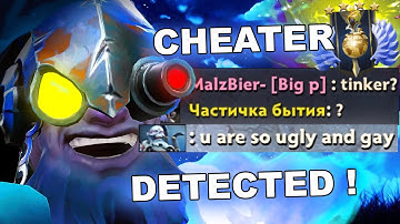 Dota 2 Cheater Busted - TINKER DIVINE 4 with FULL PACK OF SCRIPTS !!!