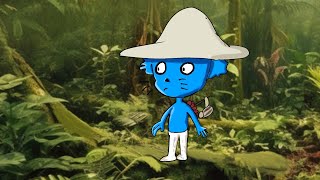 Smurf cat,/We live, We love, We lie